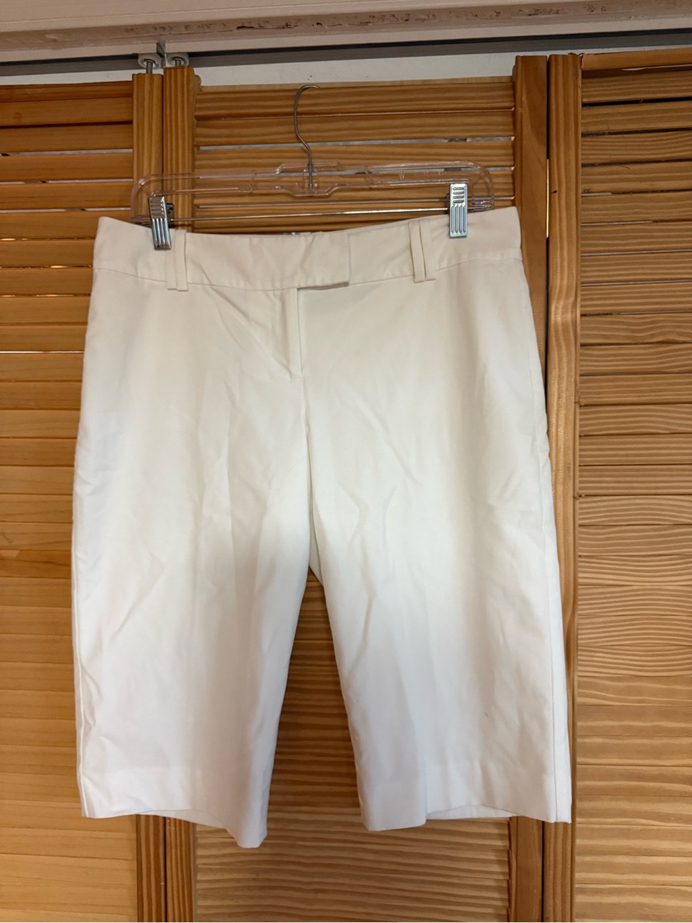 The Limited White Bermuda Shorts - Tailored Flat Front